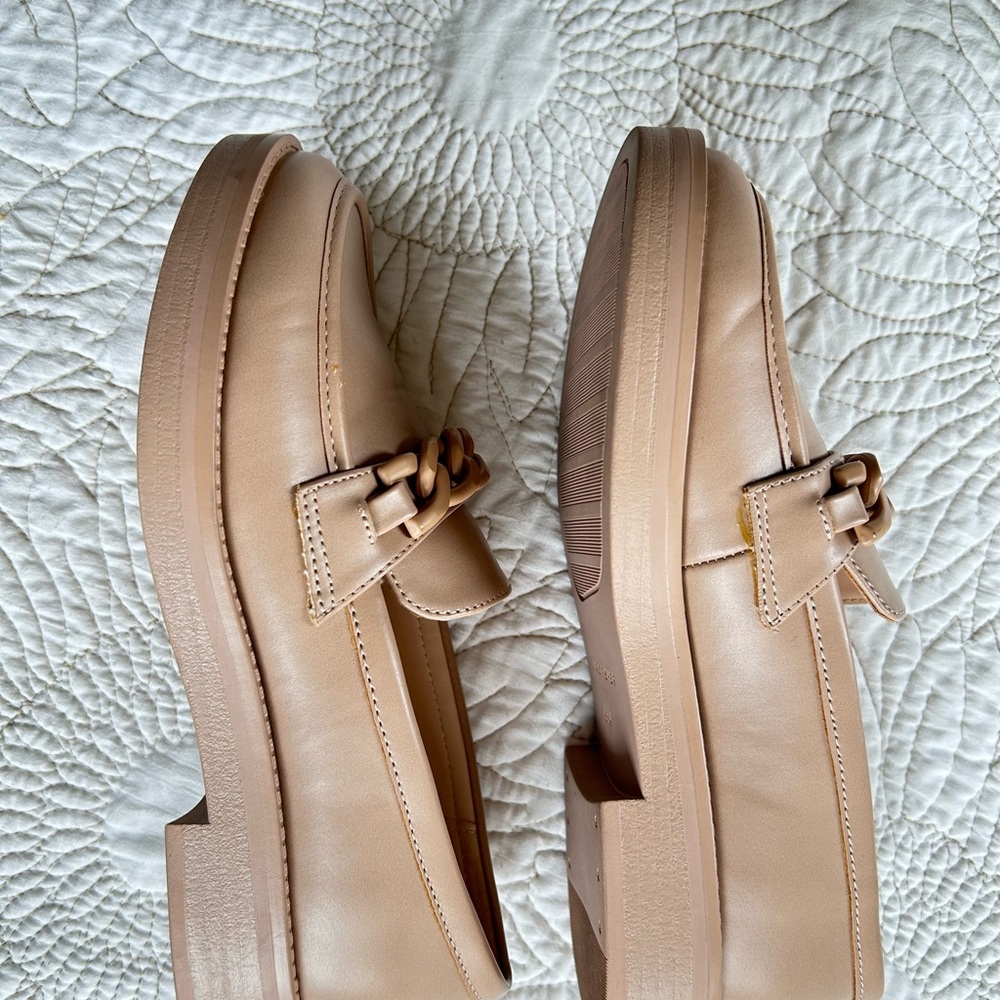 Marc Fisher Women's Beige Chain Loafers - Picture 3 of 8